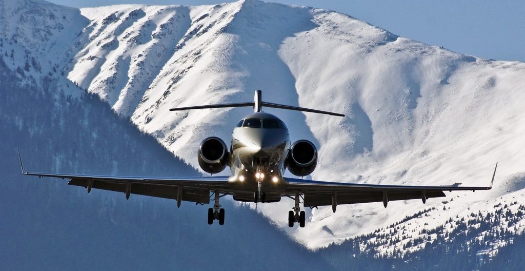 Private jet flights to ski destinations