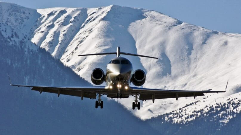 Private jet flights to ski destinations
