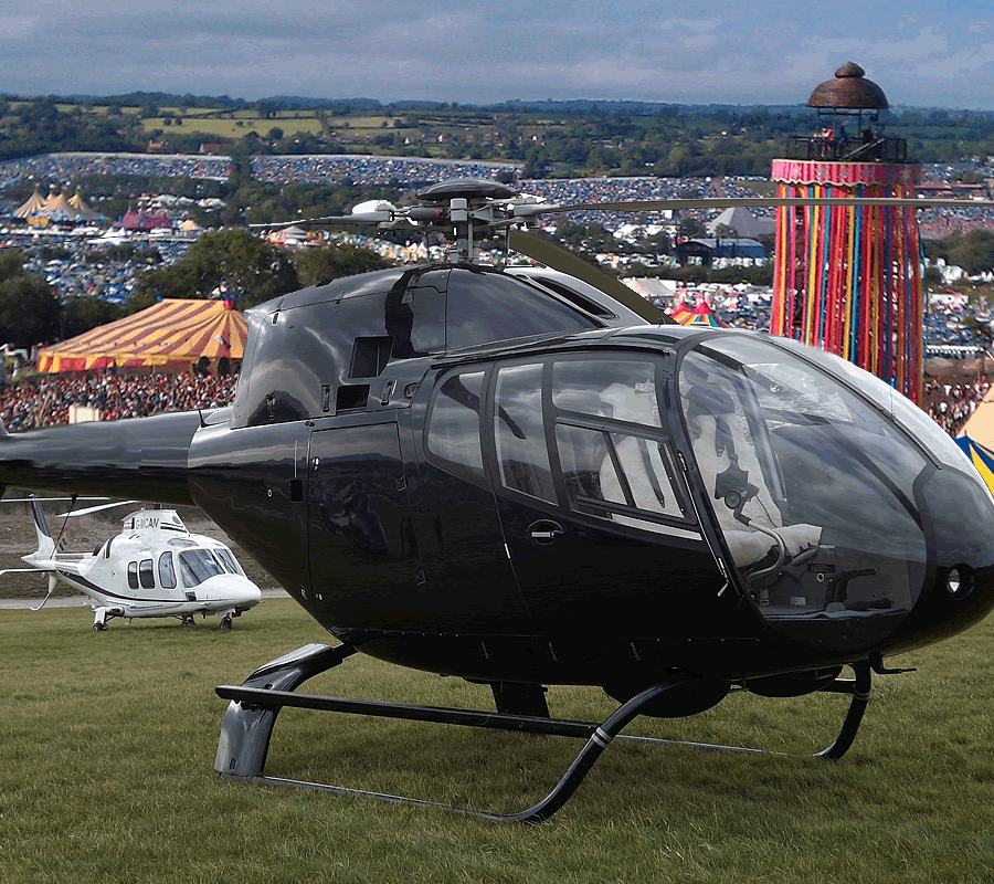 Helicopter Charter Glastonbury