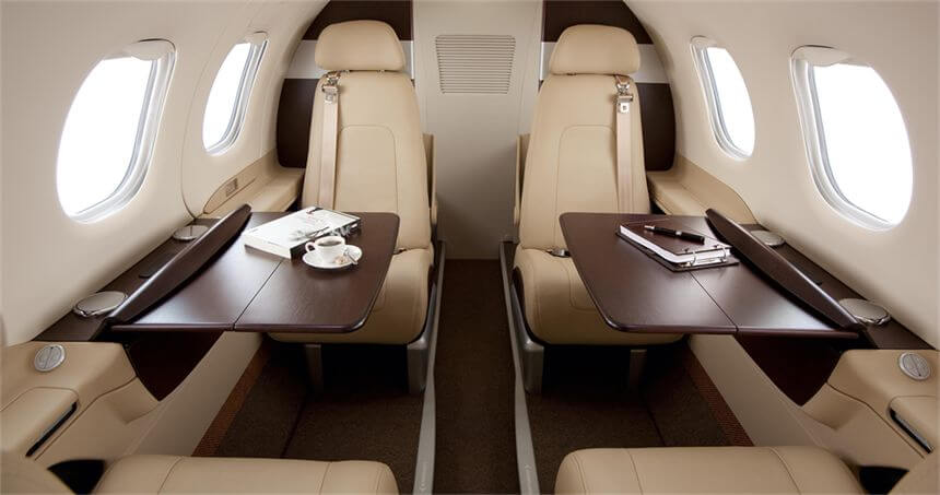 Phenom 100 Private Jet Interior Charter A Ltd