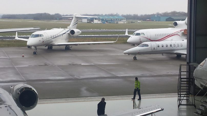 Paris private jet fleet