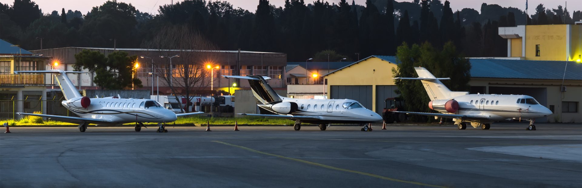 Private Jets On Stand