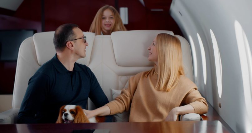 Private Jet Travel for the Whole Family Including the Dog