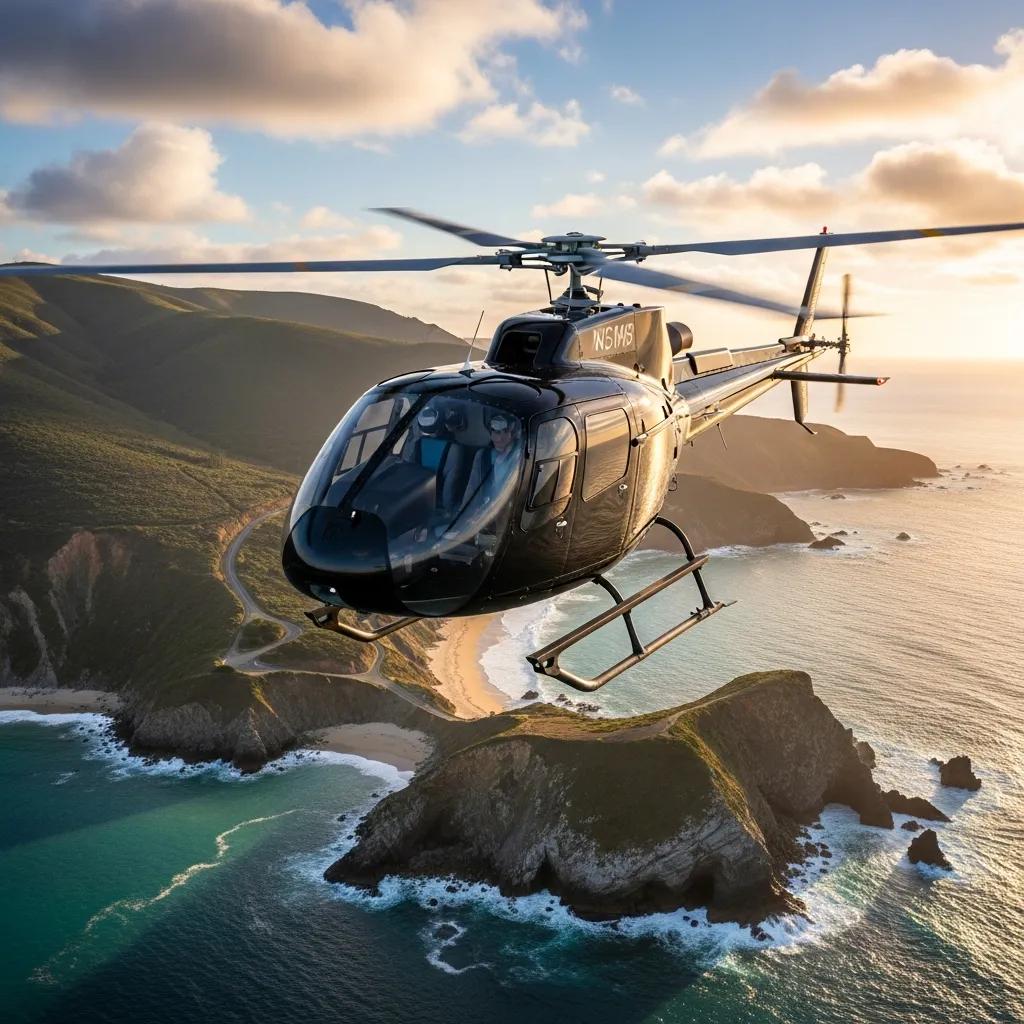 Charter-a ltd helicopter flying over scenic landscape illustrating quick transportation options