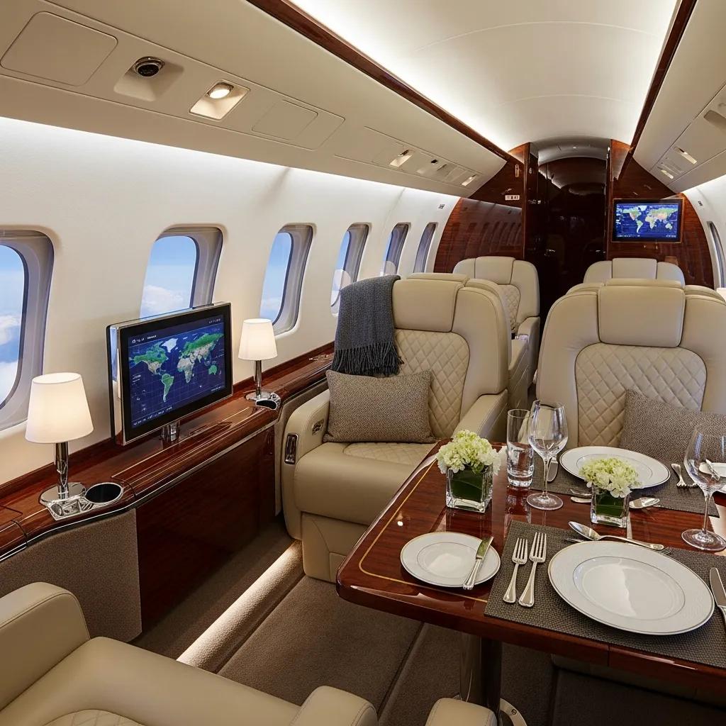 luxurious-interior-of-a-private-jet-showcasing-amenities-for-executive-travel-e09b8384-fbb9-4a84-9380-bc8d57605b92webp ► Charter-A Ltd Charter-a ltd luxurious interior of a private jet, showcasing amenities for executive travel