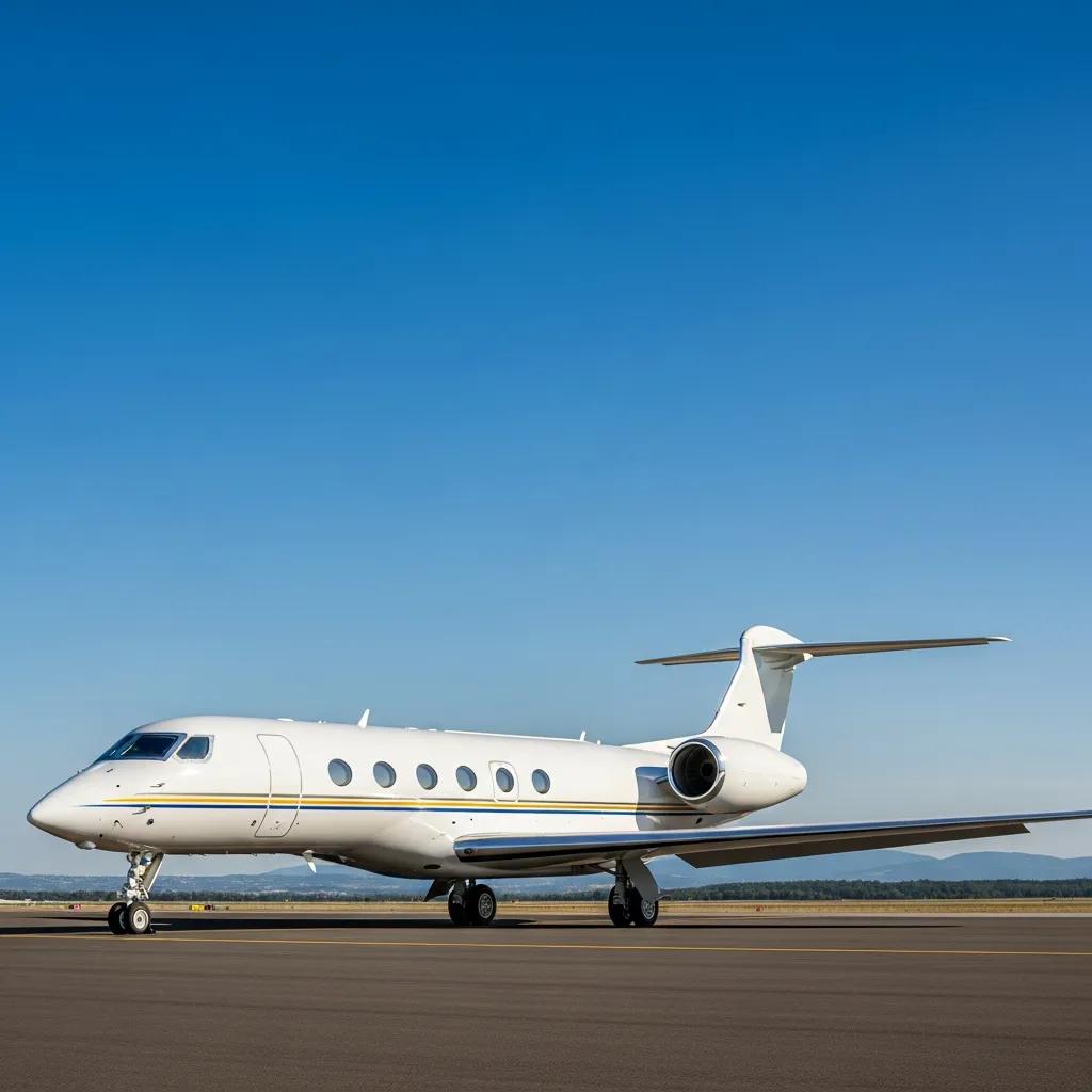 gulfstream-g650-luxury-jet-on-tarmac-representing-ultra-long-range-private-aviation-95a9c4e6-5b34-40fa-8bc6-69e4869d4597webp ► Charter-A Ltd Charter-a ltd gulfstream g650 luxury jet on tarmac, representing ultra-long range private aviation